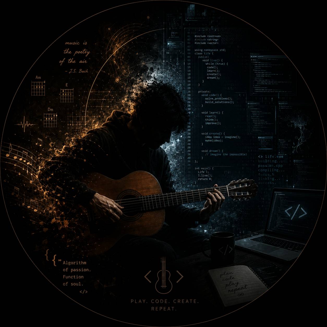 عرشیا انصاری - برنامه‌نویس و موزیسین